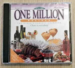 New & Sealed ONE MILLION RECIPES World's Largest Cookbook Silver Ed. CD-ROM - Picture 1 of 2