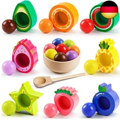 Seagoal Montessori Spielzeug ab 1 Jahr | Baby Motorikspielzeug Obst