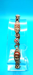 Vintage Italian Micro Mosaic Handcrafted, Handblown Millefiori Glass Bracelet - Picture 1 of 6