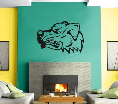 Arte de pared decoración vinilo pegatina perro pitbull bulldog cara depredador mural (z560) Foto 1 de 3