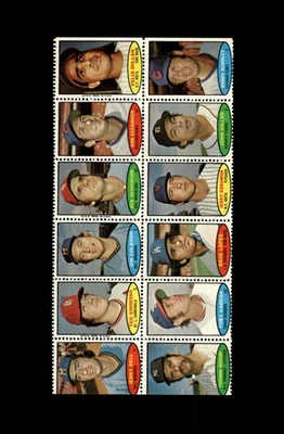 Conjunto completo de selos 1974 Topps painel quebra Ted Simmons / Thurman Munson - Imagem 1 de 2