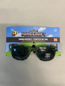 Minecraft Boys Kids Classic Sunglasses Green Black 100% UV - Picture 1 of 7