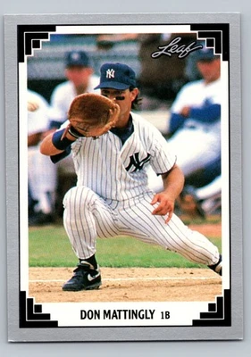Don Mattingly 1991 Leaf Yankees Foto 1 de 2