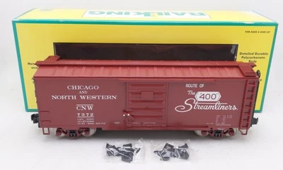 Coche de caja MTH 70-74001 escala G Chicago Northwestern "400" 40' #7372 EX/caja Foto 1 de 4