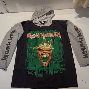 Vintage IRON MAIDEN Unused 90s HOODIE shirt - Picture 1 of 9
