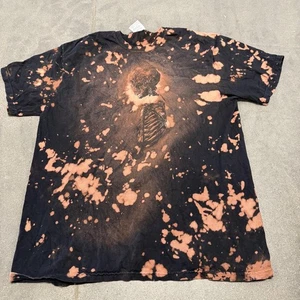 Camicia XL nera sbiancata scheletro cosbicage grunge punk colori comodi - Foto 1 di 5