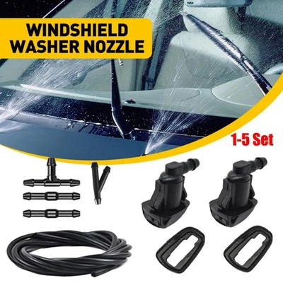 Windshield Nozzle+Hose+Connectors Set For Jeep 2005-2016 Grand Cherokee 1-5 Set - Image 1 of 4