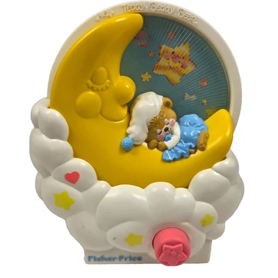 Oso de peluche Fisher Price de colección musical cuerda cuna juguete 1985 funciona Foto 1 de 3