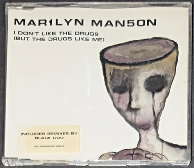 Marilyn Manson I Don't Like Drugs CD 1999 Import UK Black Dog Remix 1st Edition - Image 1 of 4