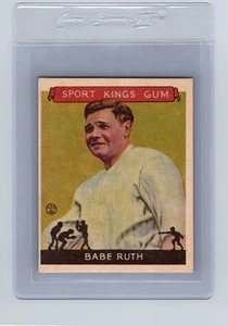 1933 Goudey Sport Kings Gum BABE RUTH Card #2 Ristampa 123 New York Yankees - Foto 1 di 2