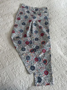 Pantalones Boden Al Fresco Mosaico Azulejo Blanco Talla 8R Floral 7/8 Pantalones Para Mujer’s - Imagen 1 de 6