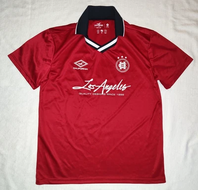 BONITA Camiseta de Fútbol Hollister Roja Manga Corta Cuello Para Hombre Mediana M Foto 1 de 4