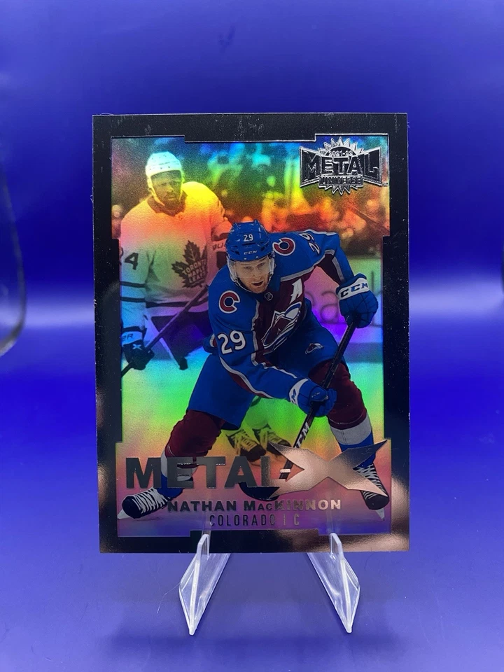 2021-22 Skybox Metal Universe - Metal-X Acetate Holo Nathan MacKinnon #MX-25 - Image 1 of 2