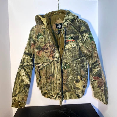 Mossy Oak Break-up Infinity Camo Insulated Hooded Jacket Kids Size Medium (8) - Image 1 of 3