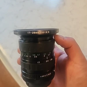 READ Vivitar 17-28mm f/4-4.5 Wide-Angle Zoom Lens REAR LENS CAP STUCK - Picture 1 of 8