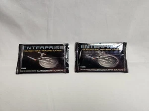 NIB 2002 Star Trek Enterprise Season One Sealed Pack x 2 - Picture 1 of 9