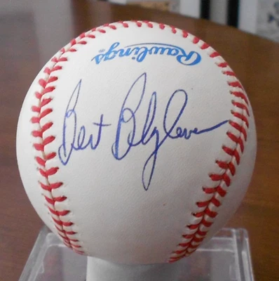 Bert Blyleven AUTOGRAPH OALB No COA HOF 7365 - Image 1 of 3