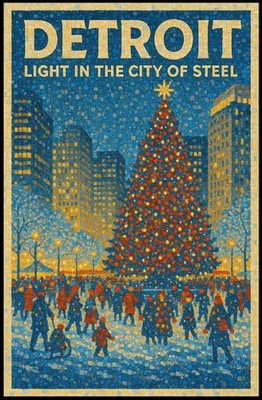 Póster Detroit Light in the City of Steel Foto 1 de 4