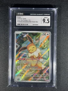 Pokemon Eevee 173 Black Star Promo Prismatic Evolutions ETB CGC 9.5 Como Nuevo + - Imagen 1 de 2