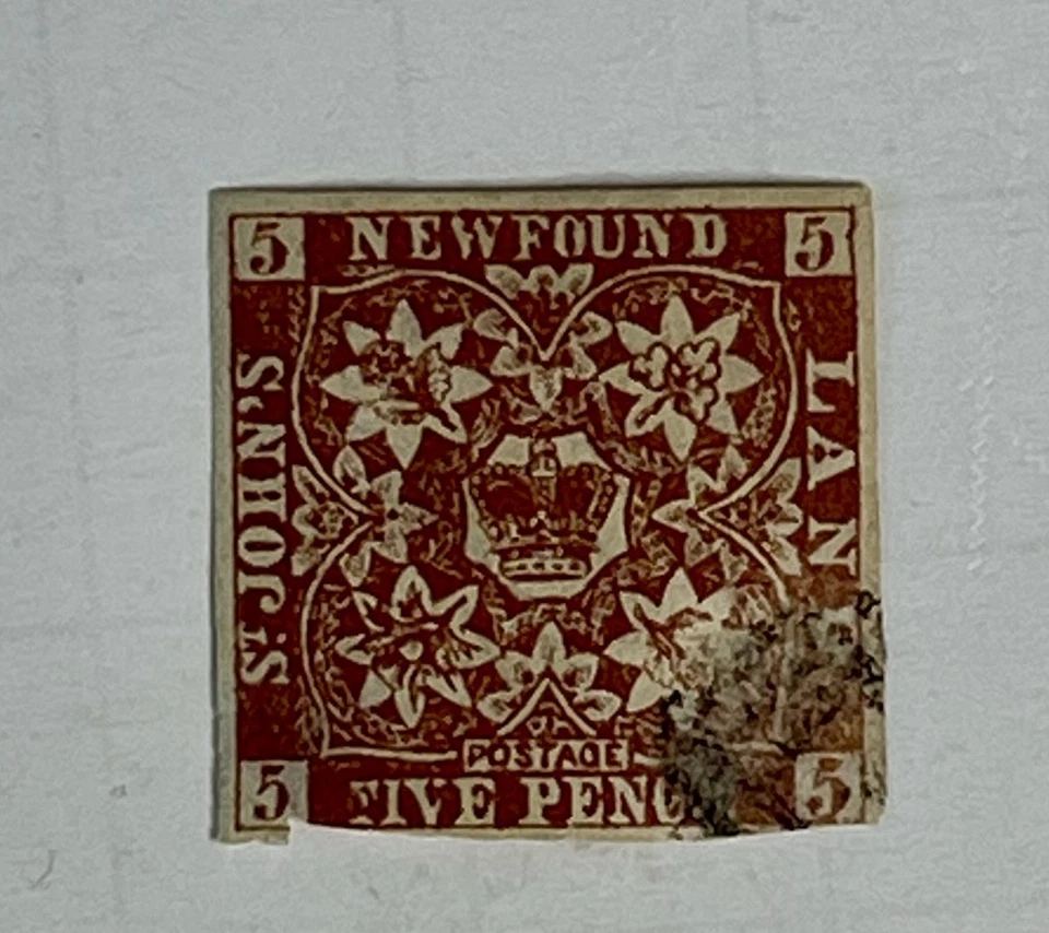 Newfoundland  1857 five penny Very Fine #133 - Image 1 of 1