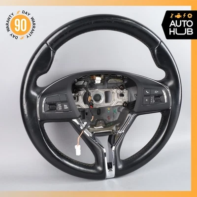 Volante negro Maserati Quattroporte M156 S Q4 Ghibli M157 14-20 OEM Foto 1 de 4