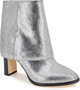 XOXO Women's Annie Ankle Boot Color Silver Size 8.5M New - Picture 1 of 5