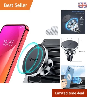 Super Magnetic Air Vent Phone Holder - Case Friendly for iPhone & Galaxy Models - Image 1 of 4
