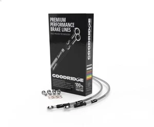 Geflochtener Stahlbremsschlauch GOODRIDGE YA0611-2F/1RP-CLG - Picture 1 of 5