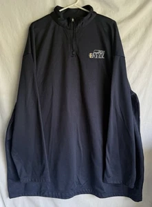 Utah Jazz dunkelblau Herren Pullover Gr. 4XLT Majestic 1/4 Zip NBA Basketball - Bild 1 von 3