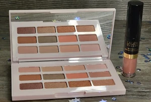 Laura Geller NUDE ATTITUDE Eye Shadow Palette & FINISH LINE Lip Scrub & Tint Duo - Picture 1 of 12