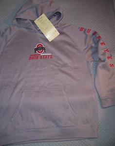 NWT Ohio State Buckeyes Men Large Hoodie Pullover Gray logo  sweatshirt Sample - Picture 1 of 3