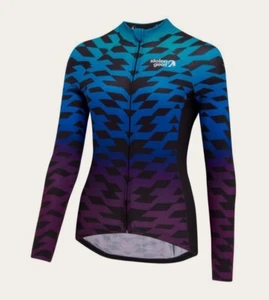 STOLEN GOAT WOMEN'S BODYLINE LS CYCLING JERSEY, YA-YA ICE SMALL RRP £85 - Picture 1 of 15