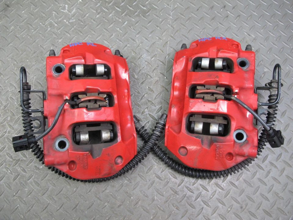 2011-2018 PORSCHE CAYENNE 958 4.8L TURBO BREMBO REAR BRAKE CALIPER SET OF 2 - Image 1 of 4