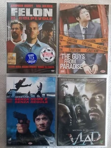 DVD LOTTO 4 FILM FELON+THE GUYS FROM PARADISE+SENZA NOME E SENZA REGOLE+VLAD - Imagen 1 de 2