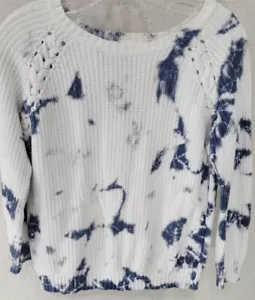 Loved, inverno, caldo, maglione maniche lunghe colore blu pois, autunno.. medio.. - Foto 1 di 7