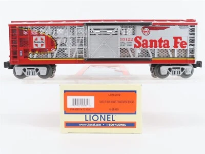 Coche de caja "transparente" calibre O 3 rieles Lionel 6-58535 ATSF Warbonnet con iluminación Foto 1 de 4
