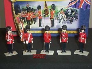 BRITAINS 40114 GRENADIER GUARDS COLOUR PARTY METAL TOY SOLDIER FIGURE SET - Picture 1 of 1