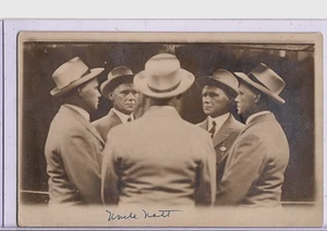 Truco Foto Real Postal RPPC Multigrafía Cinco Vistas Hombre Moderno Estudio Fotográfico - Imagen 1 de 2