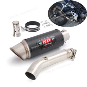 Sistema de escape silenciador de carbono tubo medio para Honda CB300R 2018-2025 CBR300R CB300F - Imagen 1 de 16