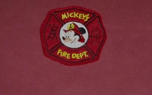 DEPARTAMENTO DE BOMBEROS DE MICKEY. PARCHE MICKEY MOUSE DISNEY NUEVO - Imagen 1 de 2