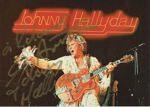 Johnny Halliday handsigniertes Foto - Bild 1 von 3
