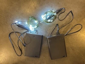 NEW Led Fairy Lights Battery Operated 2 Pack Mini Battery Powered Copper Wire - Picture 1 of 3