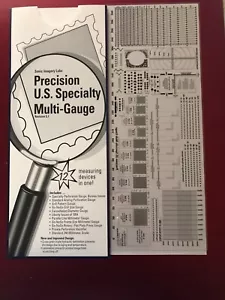 STAMP PERFORATION GAUGE - PRECISION  MULTI GAUGE -  12 MEASURING DEVICES IN ONE! - Picture 1 of 6