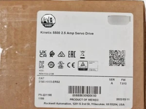 NEW Allen Bradley 2198-H003-ERS 2021 Kinetix 5500 Servo Drive Free Shipping - Picture 1 of 2