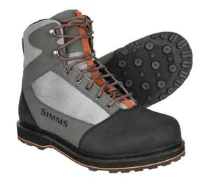 Simms Botas Pesca Vadea Tributario Striker Gris Felt- Talla 42 - GB Talla 8 - Picture 1 of 3