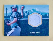 2023 Topps Update Gerrit Cole All-Star Stitches Relic Baseball Card
