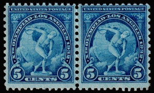 USA Scott 719 Horz. Paar (1932) postfrisch NH F/VF, CV 5,80 $ D - Bild 1 von 1