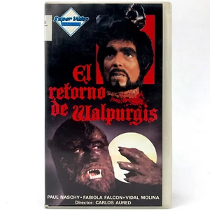 EL RETORNO DE WALPURGIS PAUL NASCHY HOMBRE LOBO DEMONIO CARLOS AURED TERROR VHS - Picture 1 of 2