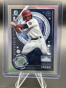 Dylan Crews 2024 Bowman AI #BAI-13 Washington Nationals Chrome Rookie Refractor - Picture 1 of 2