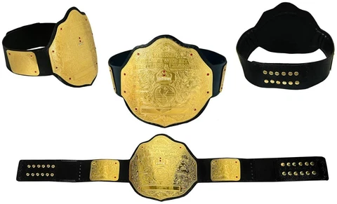 World Heavyweight Championship Wrestling Replica Belt Size 2mm Big Gold Plate Cover